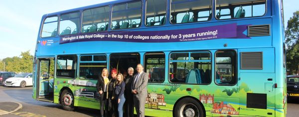 College reveals new bus wrap designed by students - Warrington Chamber of Commerce